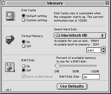 Metropolitan melodisk ar Memory - Mac OS 9: Visual QuickStart Guide [Book]