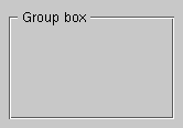 A group box in Windows and Motif style (both look the same)
