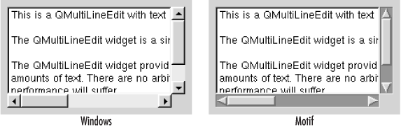 Multiline text-entry fields