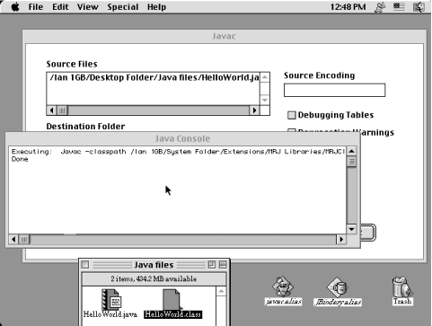 MacOS 8 compilation completed (MRJ)