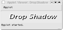 Drop shadow text