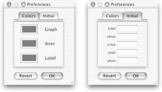 The two views of the multi-view Preferences dialog