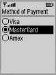 Running the payment MIDlet
