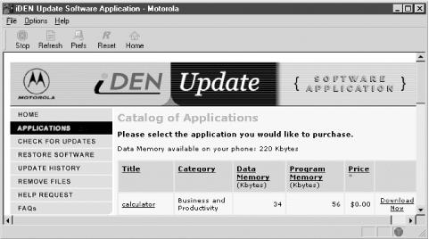 Motorola iDEN update software