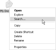 Right-click nearly any object to display its context menu, a list of actions that can be performed with the selected object