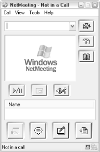 NetMeeting facilitates voice and video conferencing over an Internet or LAN connection