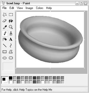 The Paint utility provides a few rudimentary tools for working with image files