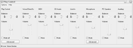 Configure your Volume Control to show only the sliders your use