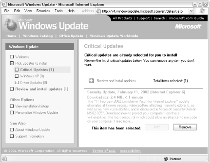 Use the Windows Update tool frequently to make sure you have the latest bug fixes and security patches