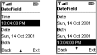 DateFields on the default color phone