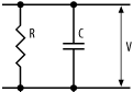Resistor and capacitor in parallel