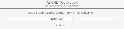 Basic custom control output