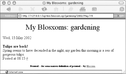 Gardening weblog entries for May 15, 2002