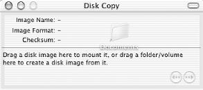 Dragging a folder into Disk Copy