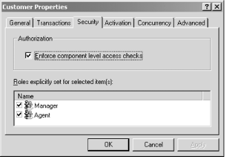 Enforce component-level access checks