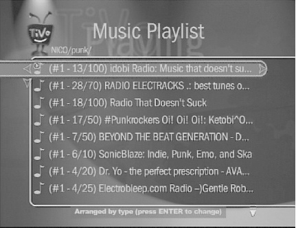 The top 15 Punk SHOUTcast stations brought to your TiVo