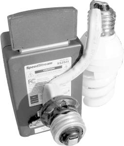 The AP, Edison connector, and bulb connected with romex.