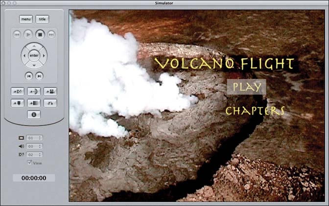 Our volcano project in Preview mode