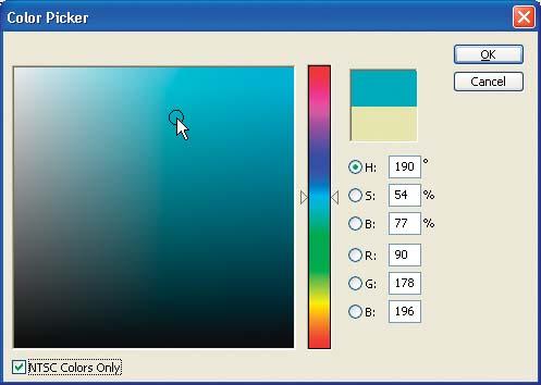 Use the Color Picker dialog to select a subtitle color.