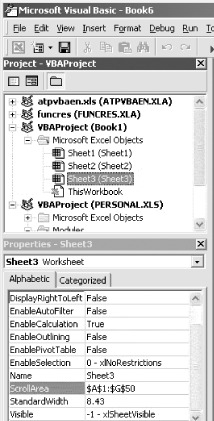 Project Explorer Properties window