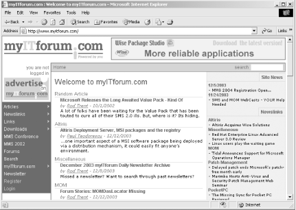 Home page of myITforum.com
