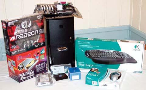 Mainstream PC components, awaiting construction