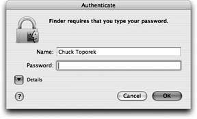 Enter the administrator’s password and hit Return to copy the BootPanel.pdf file.