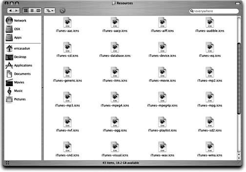 Some of iTunes’ .icns files