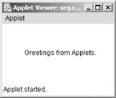 A Java applet launched from Eclipse