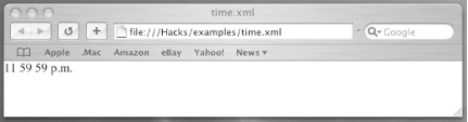 time.xml in Safari
