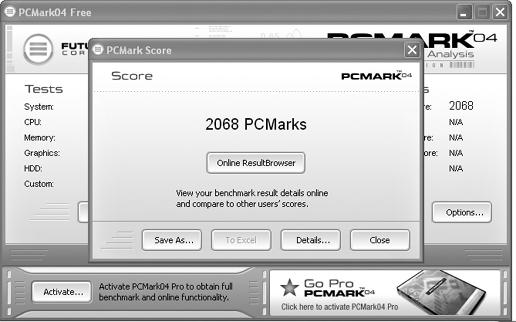 Benchmarks like PCMark04 can reveal system characteristics and performance results that mark a powerhouse or a substandard PC.