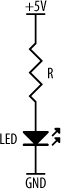 Using a resistor to limit the current flow through a LED