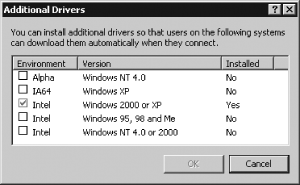 You can install drivers for additional Windows OSs