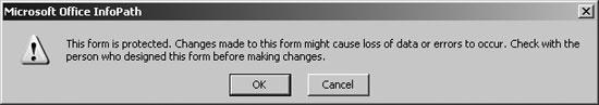 Protecting forms discourages users from changing them