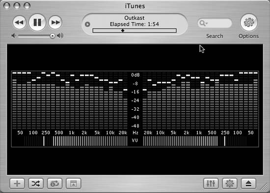 iTunes LED—looks like an old-school amp, but it’s iTunes!