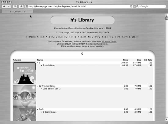 Your library on the Web