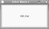 Gtk# window with button