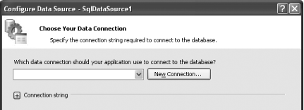 Creating a new data connection
