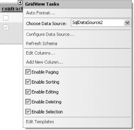 Checking the Enable Editing and Enable Deleting checkboxes