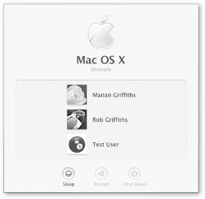 Before you can start using your machine, your Mac wants to make sure it knows who you are . . . or at least who you want to be today.