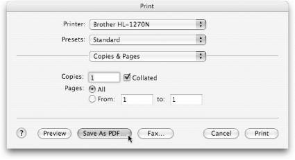 This trick once required the $250 Adobe Acrobat Distiller program. You can now create a PDF file from any document in almost any program.