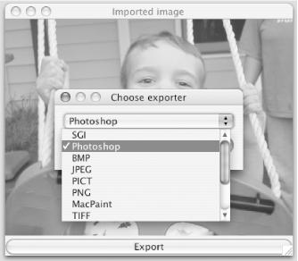 Selecting a GraphicsExporter