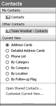 Linking the SharePoint contacts back to Outlook