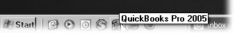 The Quick Launch toolbar (no relation to QuickBooks) keeps your desktop tidy.