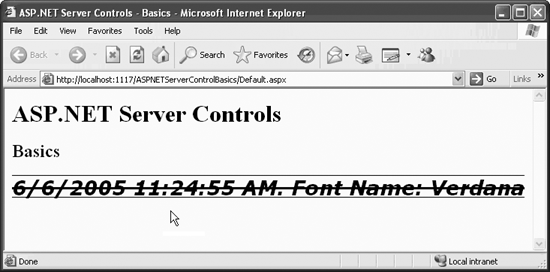 ASP.NET server controls: Basics