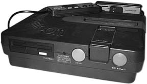 The black model of the Twin Famicom