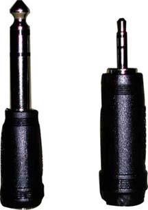 Microphone adaptors in 1/4"and 3.5 mm sizes