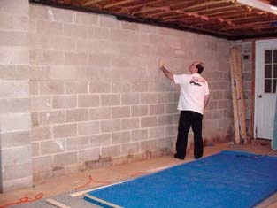 Assessing the concrete wall