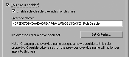 Rule-disable overrides are enabled for this rule