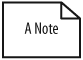 A UML note